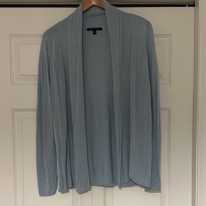 Large Cyrus Elegant Blue Shawl Collar Women's Sweater